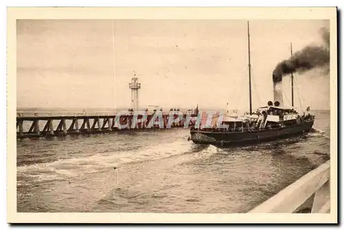 Trouville - La Reine des Plages - Depart du Bateau Trouville - Paquebot - Steamer - Le Havre Cartes postales