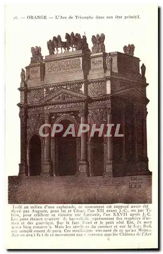 Orange - L'Arc de Triomphe dans son etat primitif Cartes postales