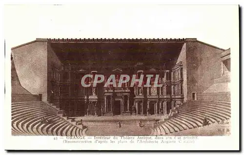 Orange - Interieur du Theatre Antique - dans son etat primitif - Cartes postales