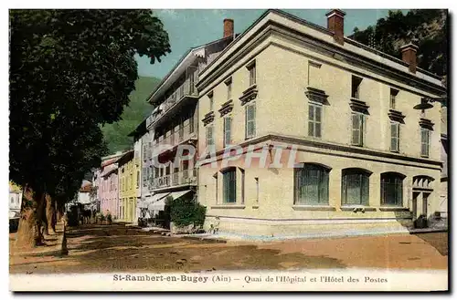 St Rambert en Buget - Le Quai de l'Hopital et Hotel des Postes - Cartes postales
