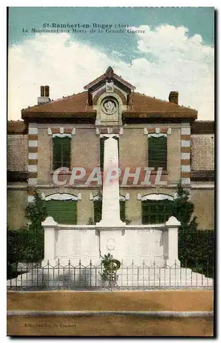St Rambert en Buget - Le Monument aux Morts de la Grande Guerre - Cartes postales