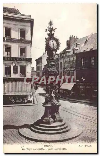 Amiens - Horloge Devailly - La Place Gambetta - - Ansichtskarte AK