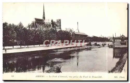 Amiens - Le Port d&#39Amont - Vue Prise du Pont de Beauville - Ansichtskarte AK