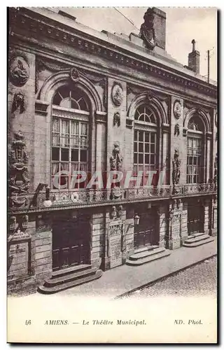 Amiens - Le Theatre Municipal - Ansichtskarte AK