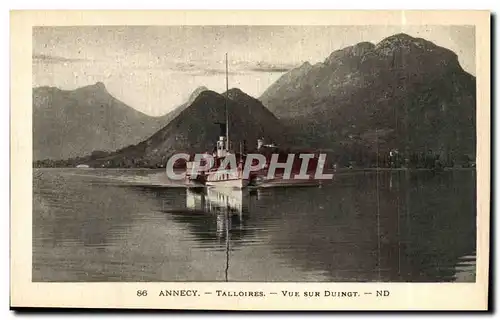 Annecy - Tailloires vue sur duingt - Ansichtskarte AK