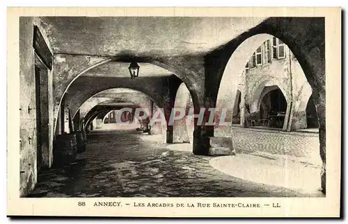 Annecy - Les Arcades de la Rue Saint Claire - Ansichtskarte AK