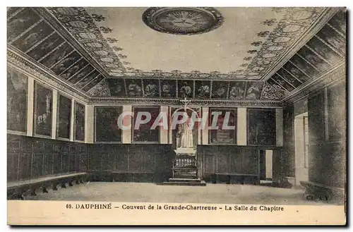 Dauphine Cartes postales Couvent de a grande chartreuse La salle du chapitre