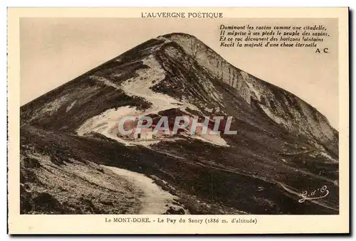 Auvergne Ansichtskarte AK Le mont Dore Le puy de Sancy (1886m)