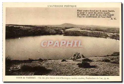 Auvergne Cartes postales Gour de Tazenat