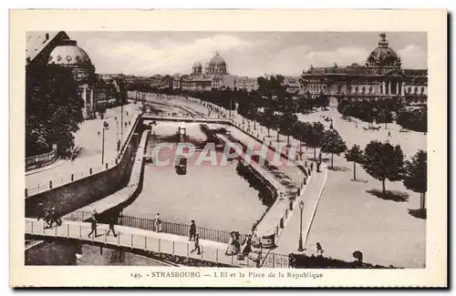 Strasbourg Cartes postales L&#39ile et la place de la Republique