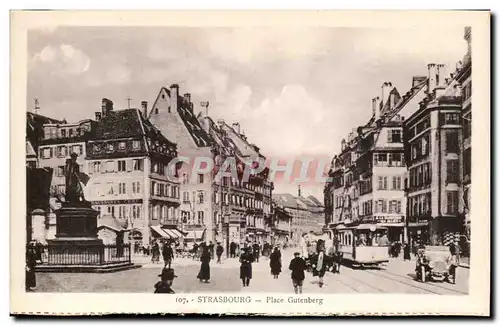 Strasbourg Cartes postales Place Gutenberg