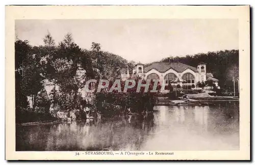 Strasbourg Cartes postales A l&#39orangerie Le restaurant