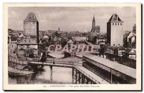 Strasbourg Cartes postales Vue prise des ponts couverts