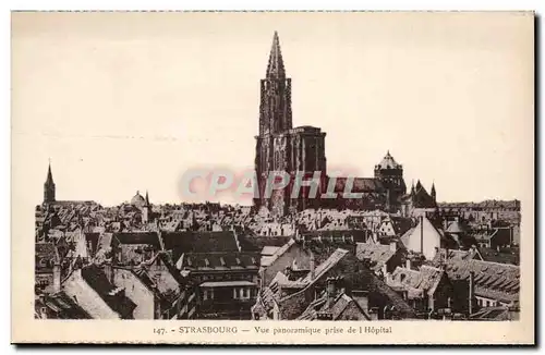 Strasbourg Ansichtskarte AK Vue panoramique prise de l&#39hopital