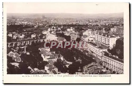 Royat Ansichtskarte AK Vue generale et panorama sur Clermont