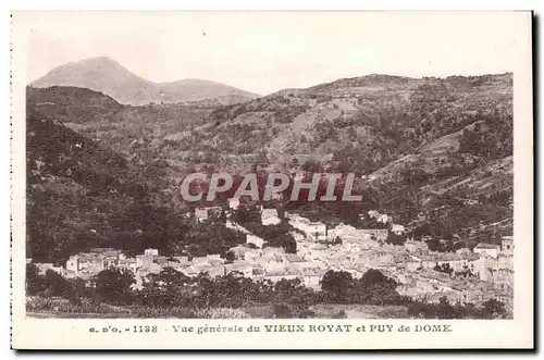 Ansichtskarte AK Vue generale du Vieux Royat et Puy de Dome