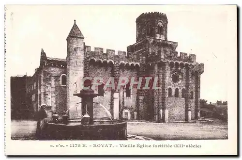 Cartes postales Royat Vieille eglise fortifiee