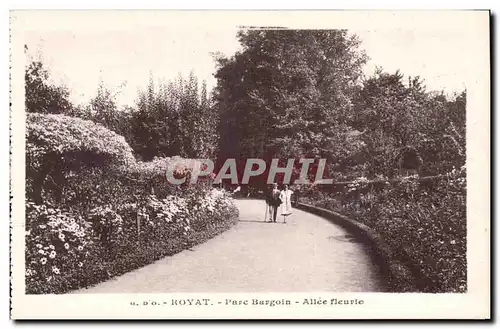 Cartes postales Royat Parc Bargoin Allee fleurie