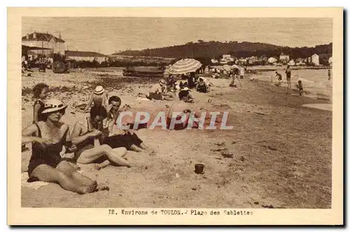 Cartes postales Environs de Toulon Plage des Sablettes