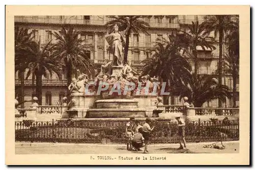 Cartes postales Toulon Statue de la liberte