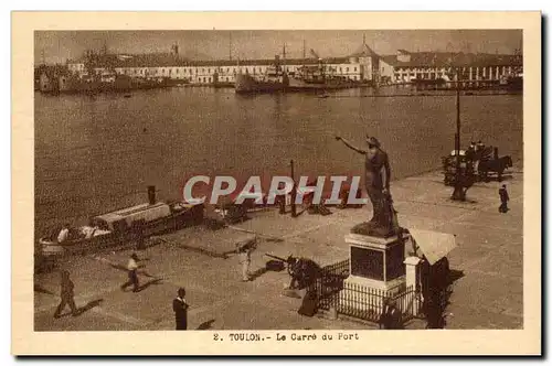 Ansichtskarte AK Toulon Le carre du port