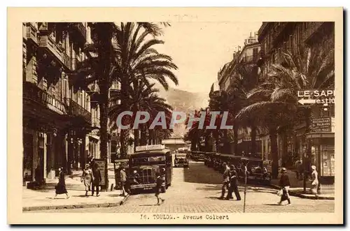 Cartes postales Toulon Aveneu colbert