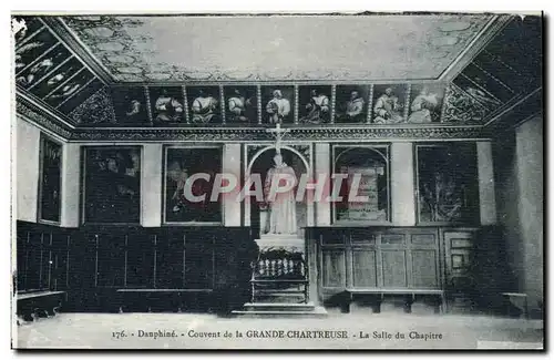 Ansichtskarte AK Dauphine La Grande Chartreuse Couvent La salle du chapitre