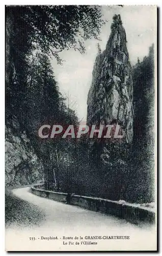 Cartes postales Dauphine Route de la Grande Chartreuse Le pic de l&#39oeillette