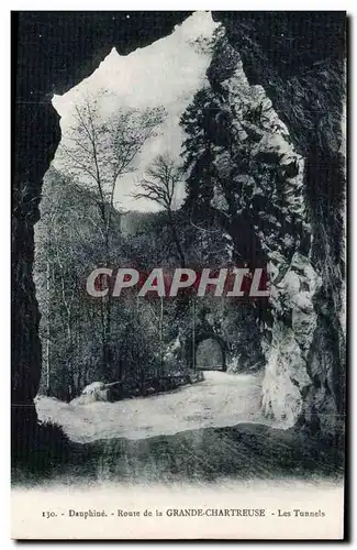 Cartes postales Dauphine Route de la Grande Chartreuse Les tunnels