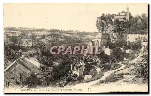 Cartes postales Rocamadour Vue generale