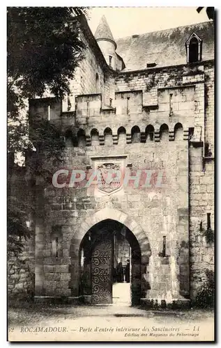 Cartes postales Rocamadour Porte d'entree interieure des sanctuaires