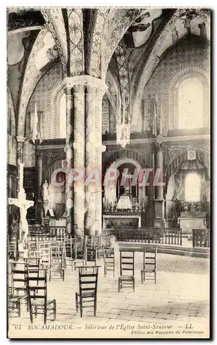 Ansichtskarte AK Rocamadour Interieur de l&#39eglise Saint Sauveur