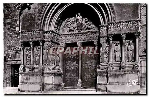 Cartes postales moderne Arles Portail de la cathedrale St Trophime (12eme)