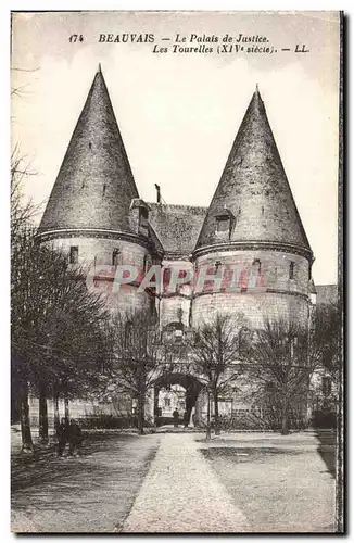 Beauvais - Le Palais de Justice - Les Tourelles - Cartes postales