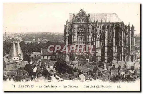 Beauvais - La Cathedrale - Vue Generale - Cartes postales