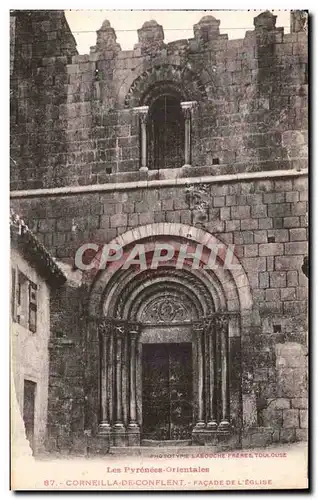 Corneilla de Conflent - L&#39Eglise - Facade - Ansichtskarte AK