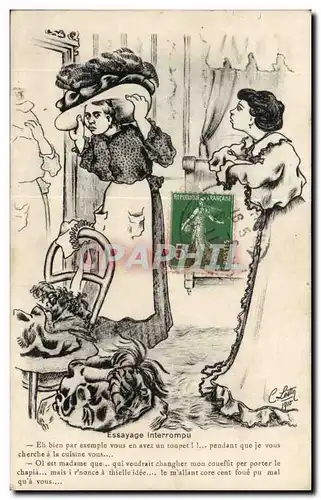 Cartes postales Illustrateur Essayage interrompu