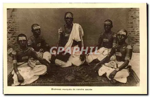 Inde - India - Mission Etrangeres - Coloniale - Brahmes marques de cendre sacree - - Ansichtskarte AK