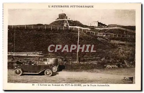 Route Aotomobile de Puy de Dome - a l&#39arrivee au Sommet - L&#39Auvergne Pittoresque - Cartes postales