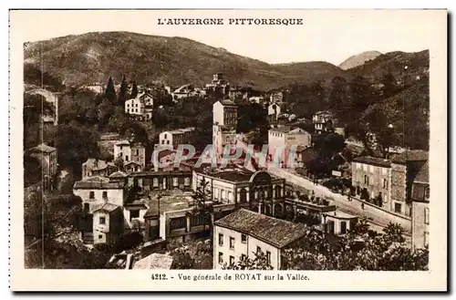 Royat les Bains - Vue Generale sur la Vallee - Ansichtskarte AK