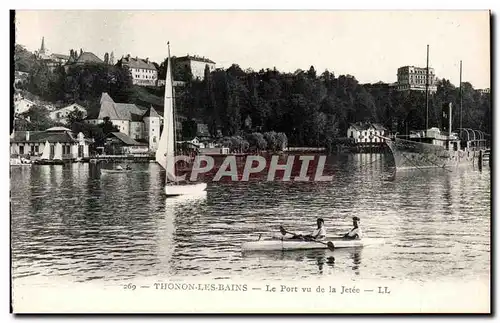 Thonon les Bains - Le Port vu de la Jetee - Cartes postales