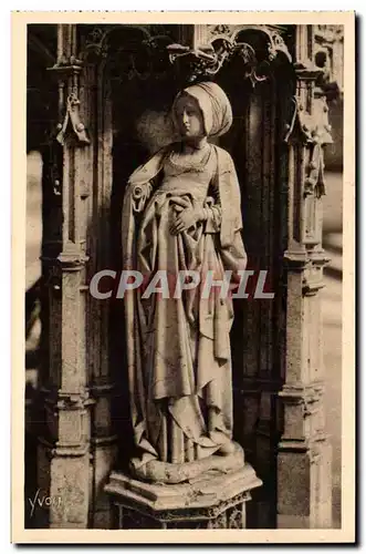 Bourg - Eglise de Brou - Statuette du Tombeau de Philibert le Beau - Cartes postales