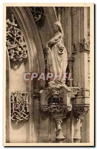 Bourg - Eglise de Brou - Statuette du Tombeau de Marguerite d&#39Austriche - Cartes postales
