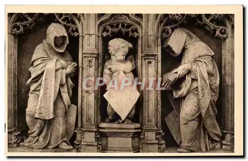 Bourg - Eglise de Brou - Figures du Mausolee de Marguerite de Boubon - Cartes postales