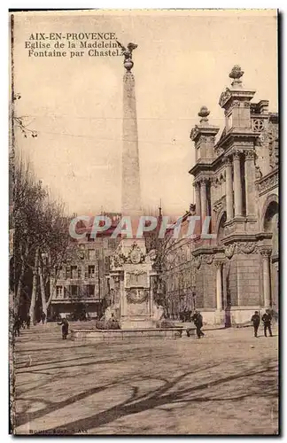 Aix en Provence - Eglise de la Madeleine - Fontaine par Chastel Ansichtskarte AK