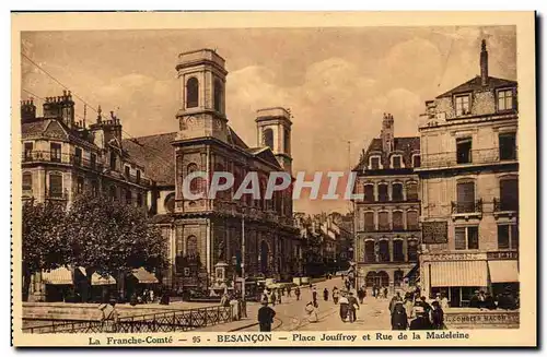 Besancon - Place Jouffroy et Rue de la Madeleine - Ansichtskarte AK