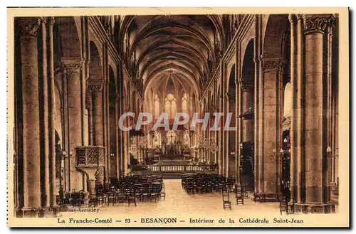 Besancon - Interieur de la Cathedrale Saint Jean - Cartes postales