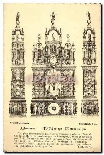 Besancon - L&#39Horloge Astronomique - Ansichtskarte AK