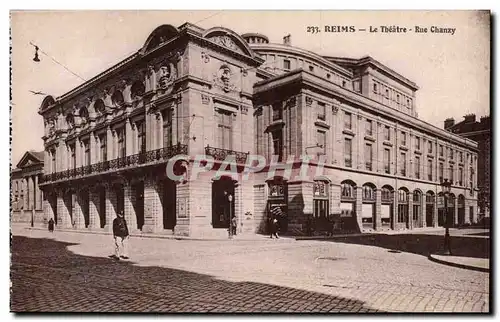 Reims - Le Theatre - Rue Chanzy - Ansichtskarte AK