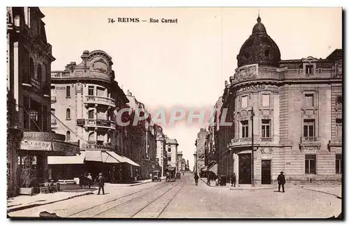 Reims - Rue Carnot - Ansichtskarte AK